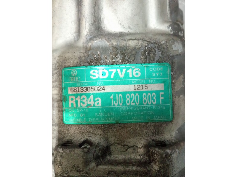 Recambio de compresor aire acondicionado para seat toledo ii (1m2) 1.9 tdi referencia OEM IAM 1J0820803F  