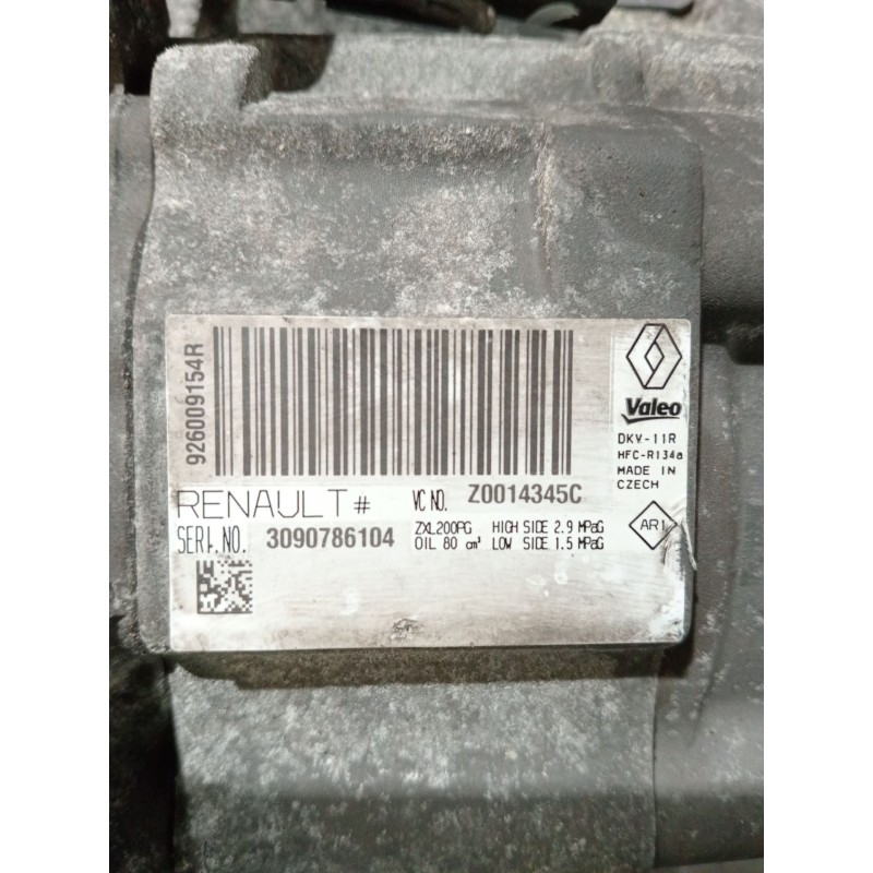 Recambio de compresor aire acondicionado para dacia dokker monospace (ke_) 1.5 dci / blue dci 75 (keaj, keah, kejw) referencia O