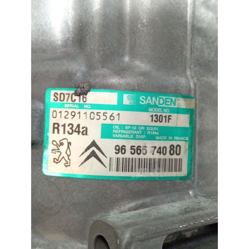 Recambio de compresor aire acondicionado para peugeot 407 sw (6e_, 6d_) 2.0 hdi 135 referencia OEM IAM 9656574080  