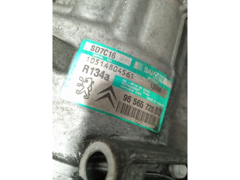 Recambio de compresor aire acondicionado para peugeot 407 (6d_) 1.6 hdi 110 (6d9hzc, 6d9hyc) referencia OEM IAM 9656572680  
