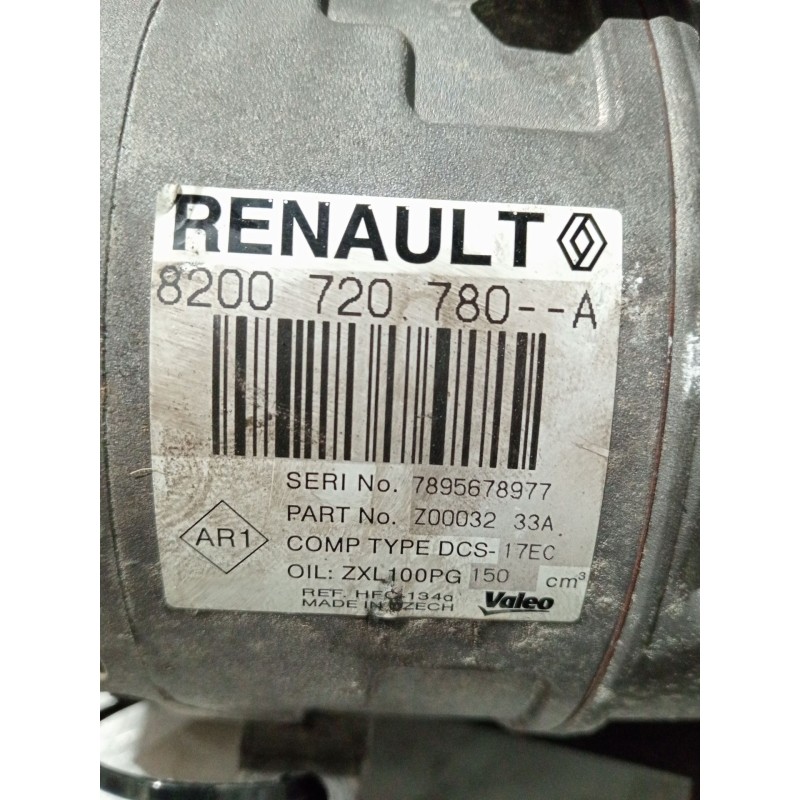 Recambio de compresor aire acondicionado para renault laguna iii (bt0/1) 2.0 16v (bt05, bt0f, bt0w) referencia OEM IAM 820072078