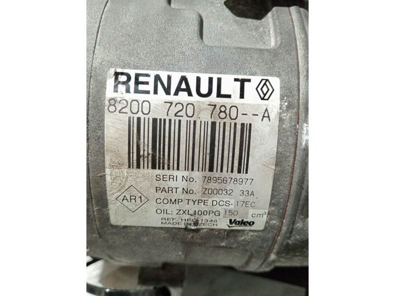 Recambio de compresor aire acondicionado para renault laguna iii (bt0/1) 2.0 16v (bt05, bt0f, bt0w) referencia OEM IAM 820072078