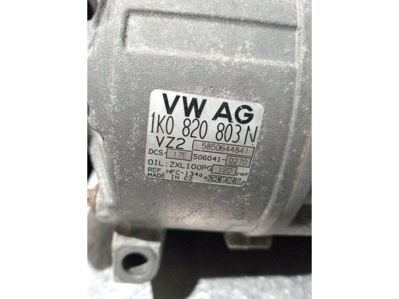 Recambio de compresor aire acondicionado para skoda octavia ii (1z3) 1.9 tdi referencia OEM IAM 1K0820803N  