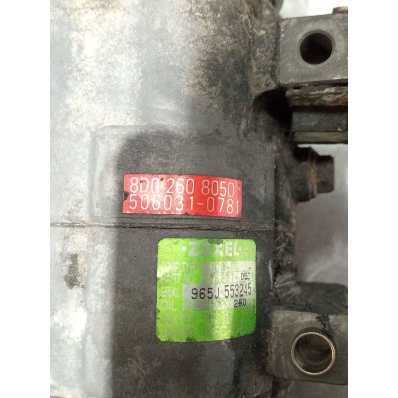 Recambio de compresor aire acondicionado para audi a4 b5 (8d2) 1.9 tdi referencia OEM IAM 8D0260805D 5060310781 