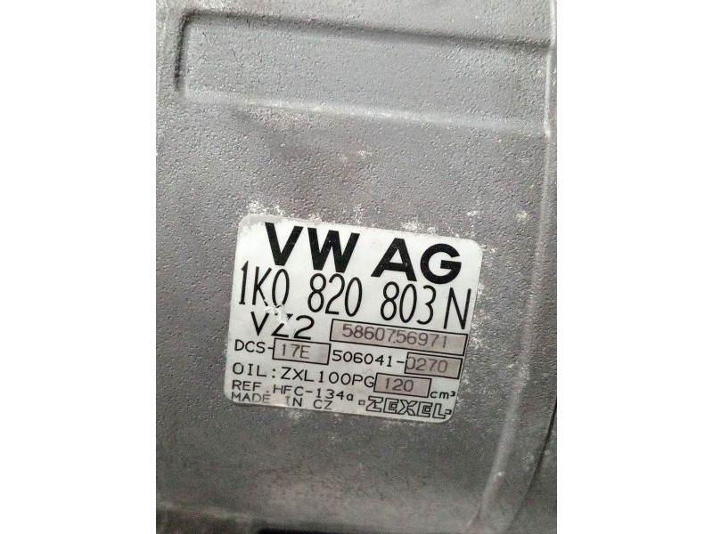 Recambio de compresor aire acondicionado para seat leon (1p1) 1.6 referencia OEM IAM 1K0820803N  