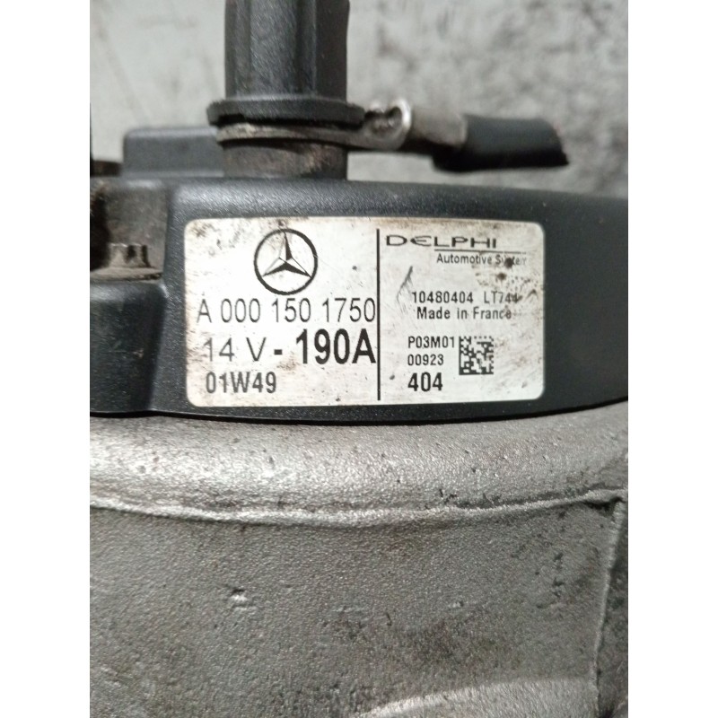Recambio de alternador para mercedes-benz clase c (w203) c 220 cdi (203.006) referencia OEM IAM A0001501750 190A 