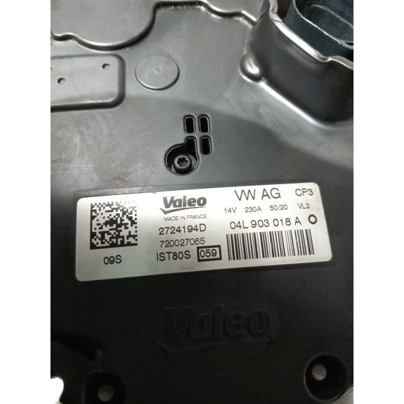Recambio de alternador para audi q5 (fyb, fyg) 40 tdi mild hybrid quattro referencia OEM IAM 04L903018A 2724194D 