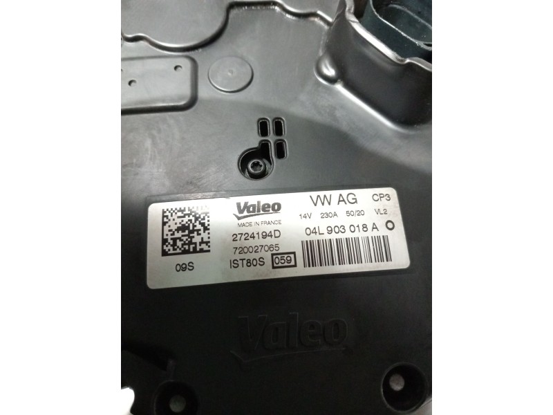 Recambio de alternador para audi q5 (fyb, fyg) 40 tdi mild hybrid quattro referencia OEM IAM 04L903018A 2724194D 