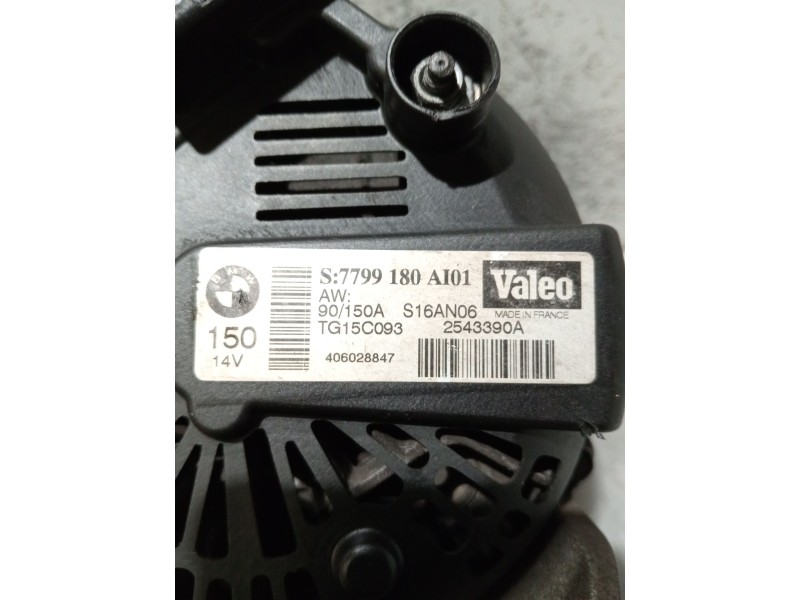 Recambio de alternador para bmw 1 (e87) 120 d referencia OEM IAM 7799180A101 254339A 150A