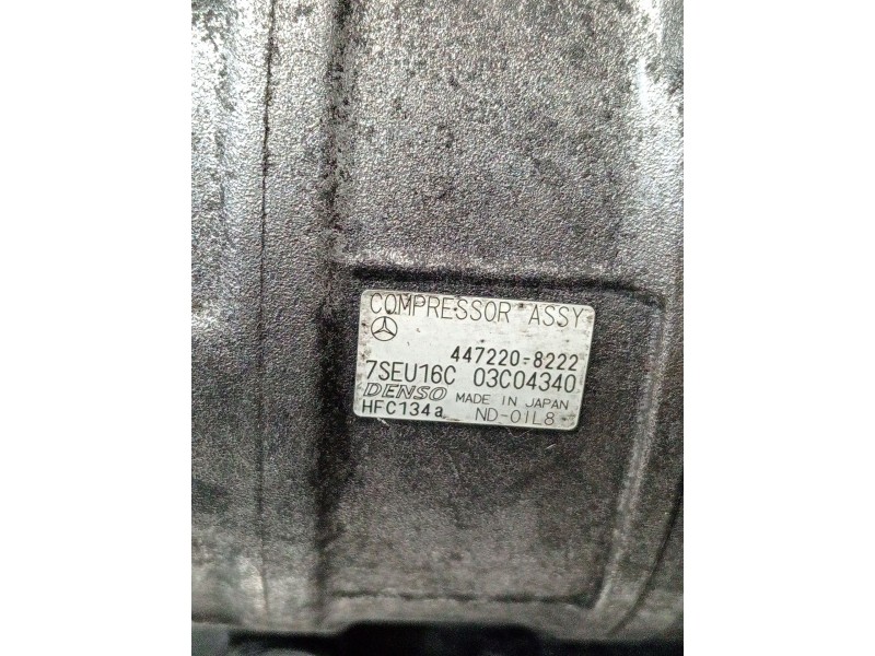 Recambio de compresor aire acondicionado para mercedes-benz clase c (w203) c 270 cdi (203.016) referencia OEM IAM 4472208222  