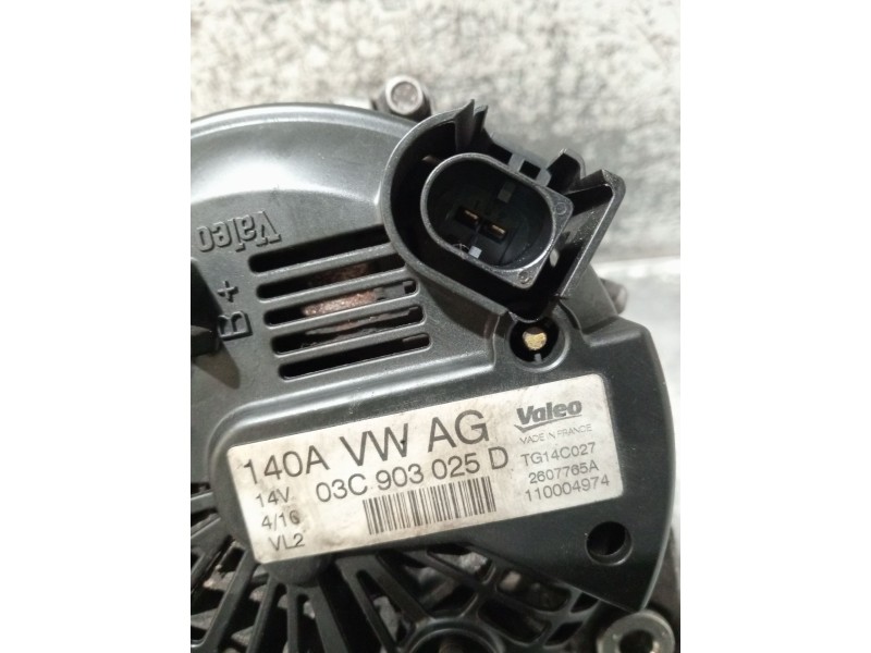 Recambio de alternador para seat leon (1p1) 1.4 tsi referencia OEM IAM 03C903025D 2607765A 