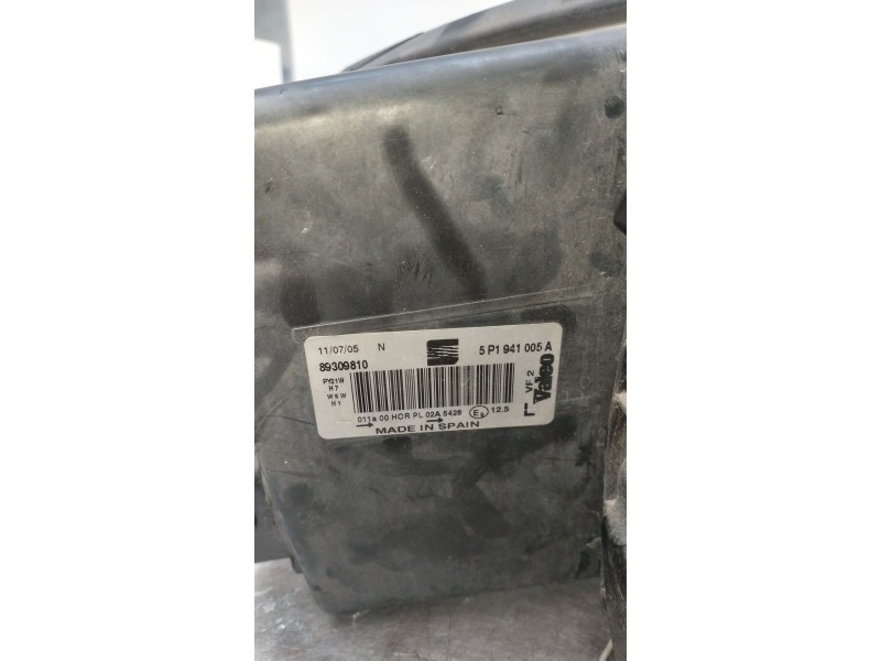 Recambio de faro izquierdo para seat leon (1p1) 1.6 referencia OEM IAM 5P1941005A  