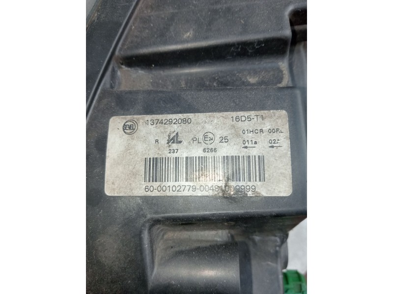 Recambio de faro derecho para fiat ducato furgoneta (250_) 130 multijet 2,3 d referencia OEM IAM 1374292080  
