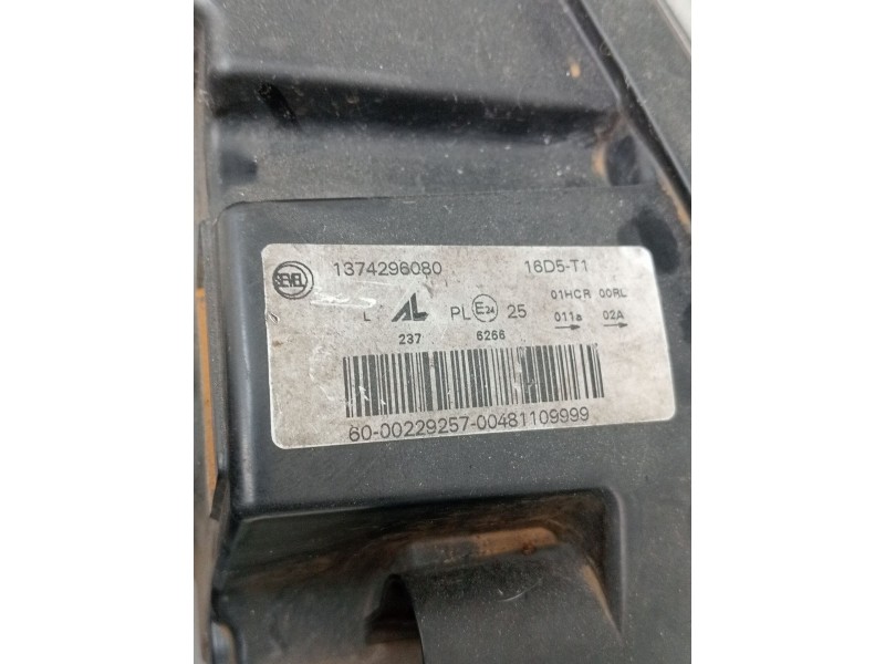 Recambio de faro izquierdo para fiat ducato furgoneta (250_) 130 multijet 2,3 d referencia OEM IAM 1374296080  