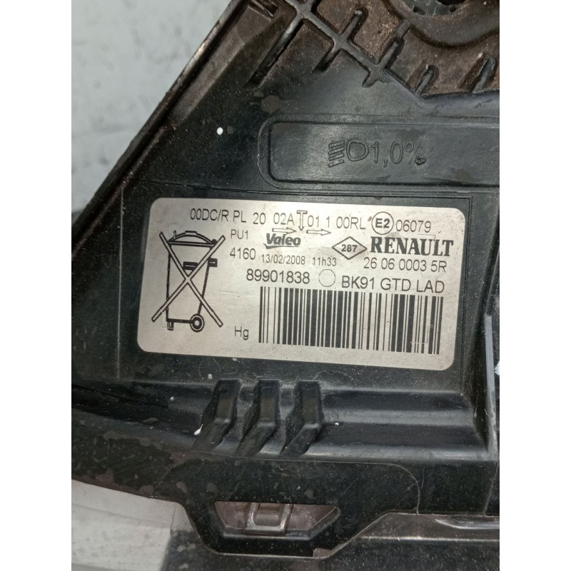 Recambio de faro izquierdo para renault laguna iii (bt0/1) 2.0 16v (bt05, bt0f, bt0w) referencia OEM IAM 260600035R 89901838 XEN