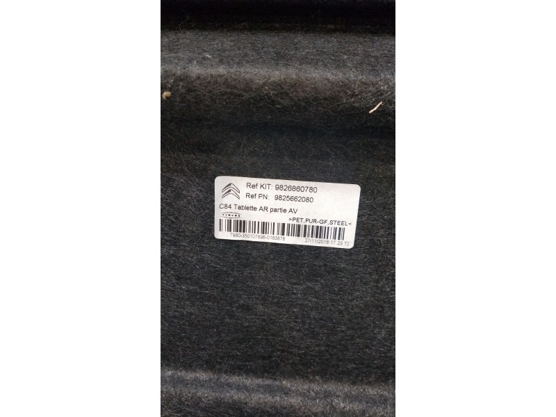 Recambio de bandeja trasera para citroën c5 aircross (ac_, aj_, ar_, a4_) 2.0 bluehdi 180 (ajehzr) referencia OEM IAM 9826860780