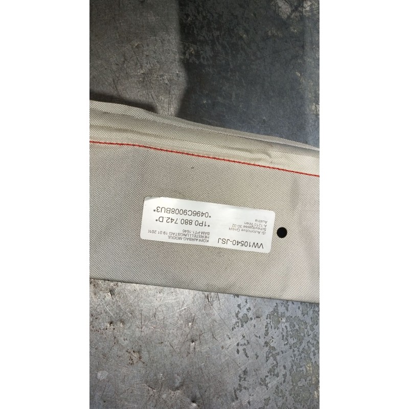 Recambio de airbag cortina delantero izquierdo para seat leon (1p1) 1.4 tsi referencia OEM IAM 1P0880742D 0496C9008BU3 VW10540JS