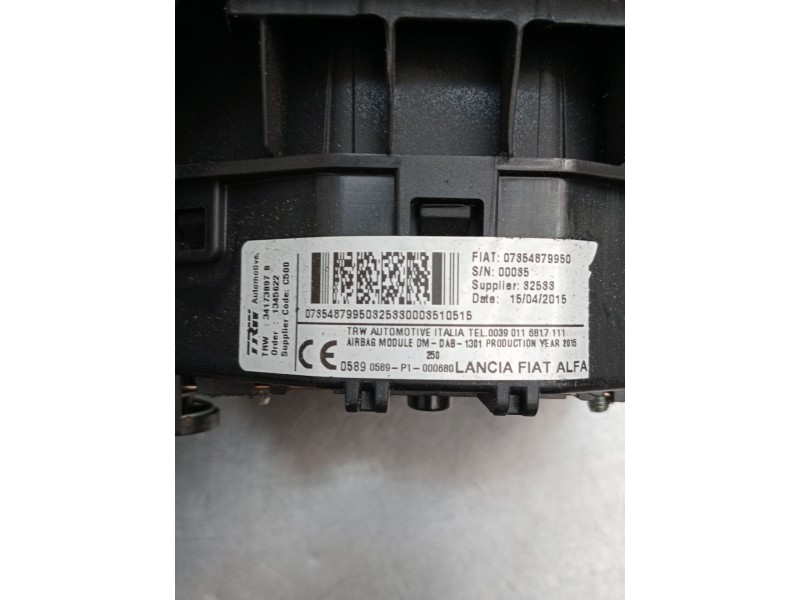 Recambio de airbag delantero izquierdo para fiat ducato furgoneta (250_) 130 multijet 2,3 d referencia OEM IAM 07854879950  
