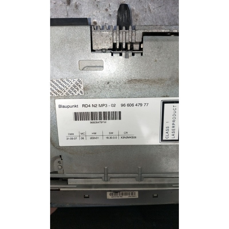 Recambio de sistema audio / radio cd para citroën c5 ii break (re_) 1.6 hdi (re9hzc, re9hyb) referencia OEM IAM 9660647977 96606