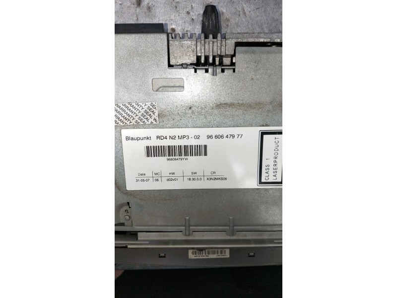 Recambio de sistema audio / radio cd para citroën c5 ii break (re_) 1.6 hdi (re9hzc, re9hyb) referencia OEM IAM 9660647977 96606