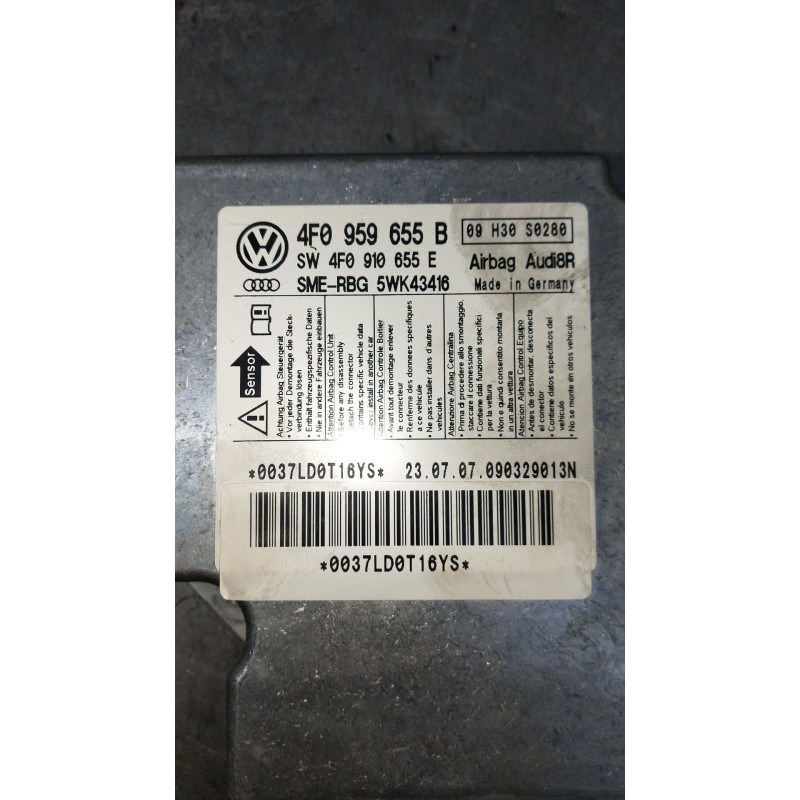 Recambio de centralita airbag para audi a6 c6 (4f2) 3.0 tdi quattro referencia OEM IAM 4F0959655B SW4F0910655E 