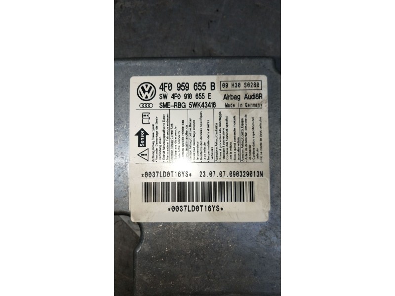 Recambio de centralita airbag para audi a6 c6 (4f2) 3.0 tdi quattro referencia OEM IAM 4F0959655B SW4F0910655E 