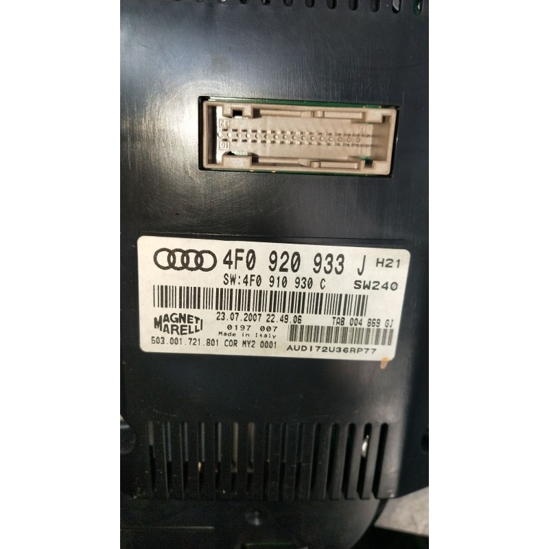 Recambio de cuadro instrumentos para audi a6 c6 (4f2) 3.0 tdi quattro referencia OEM IAM 4F0920933J 4F0910930C 
