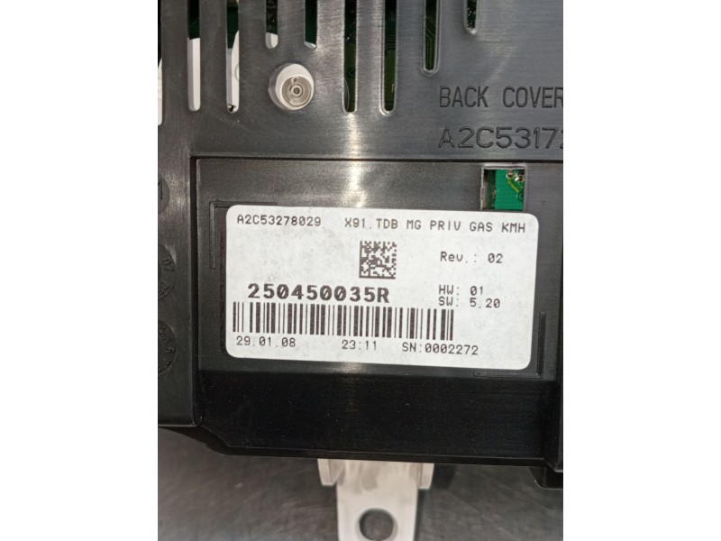 Recambio de cuadro instrumentos para renault laguna iii (bt0/1) 2.0 16v (bt05, bt0f, bt0w) referencia OEM IAM A2C53278029 250450