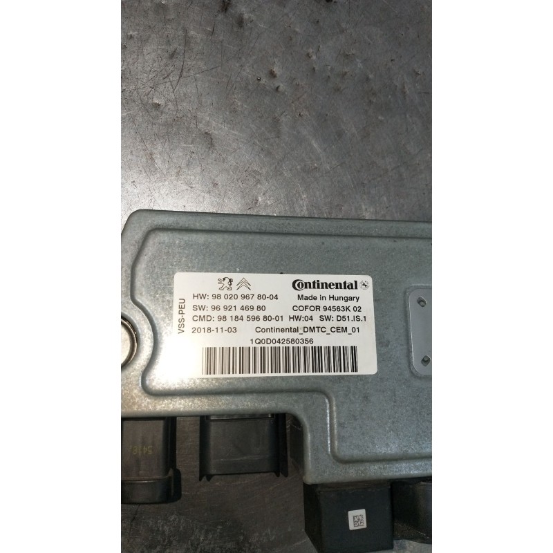 Recambio de centralita start / stop para citroën c5 aircross (ac_, aj_, ar_, a4_) 2.0 bluehdi 180 (ajehzr) referencia OEM IAM 98