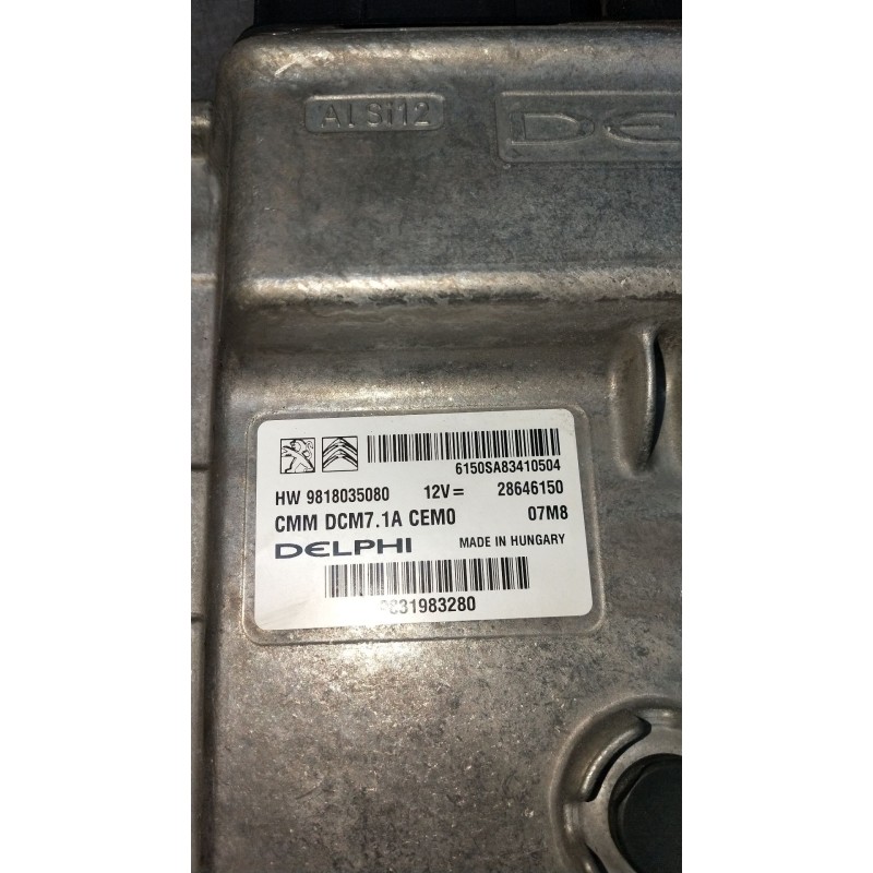 Recambio de centralita motor uce para citroën c5 aircross (ac_, aj_, ar_, a4_) 2.0 bluehdi 180 (ajehzr) referencia OEM IAM 98180