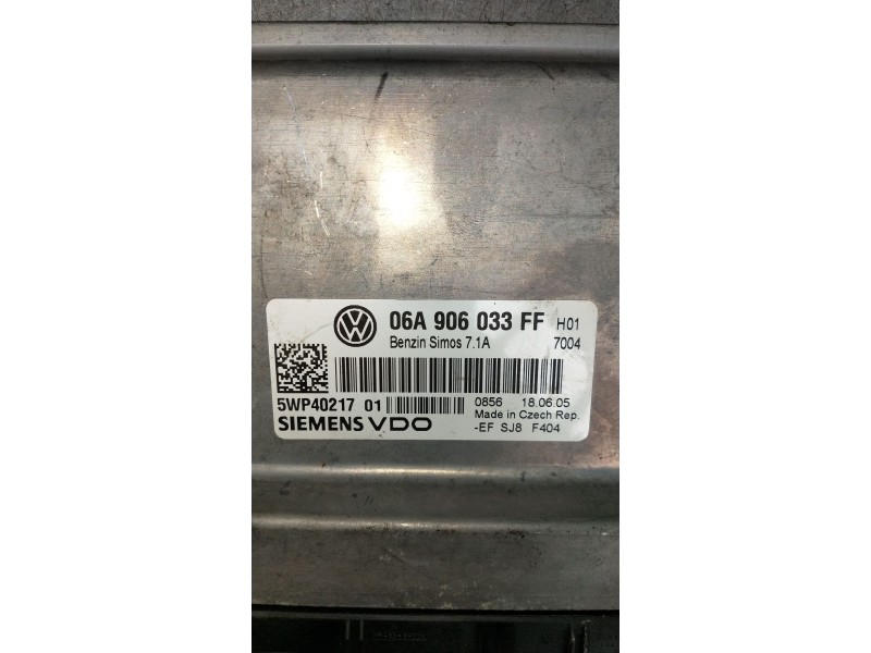 Recambio de centralita motor uce para seat leon (1p1) 1.6 referencia OEM IAM 06A906033FF 5WP4021701 