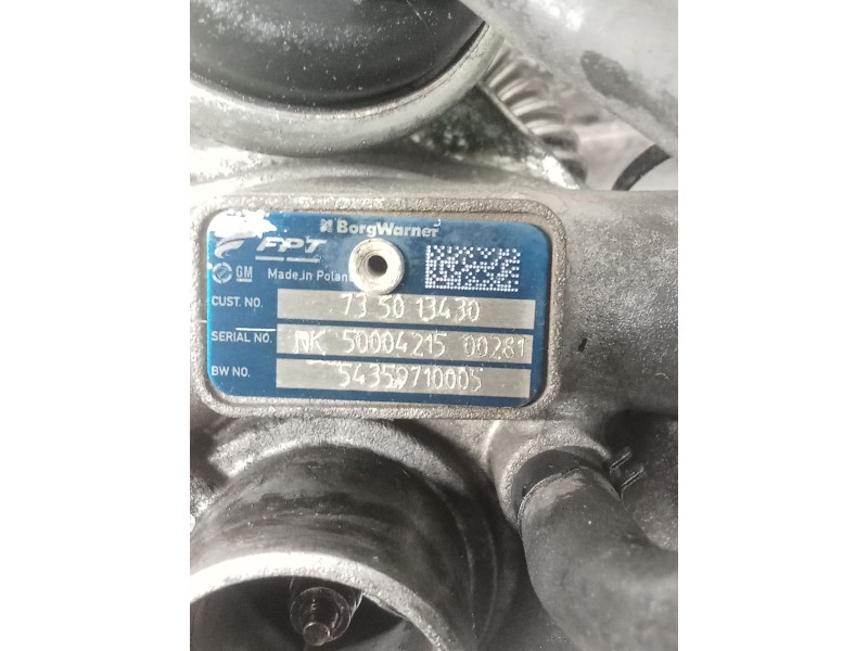 Recambio de turbocompresor para fiat punto (199) easy referencia OEM IAM 54359710005  