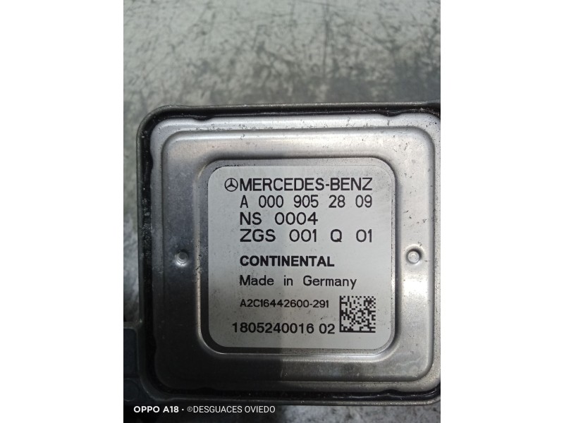 Recambio de sonda lambda para mercedes-benz clase c coupé (c205) c 220 d (205.304) referencia OEM IAM A0009052809 ZGS001Q01 A2C1