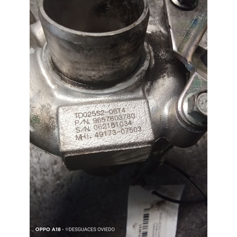 Recambio de turbocompresor para citroën c4 i (lc_) 1.6 hdi referencia OEM IAM TD025S206T4 9657603780 4917307503