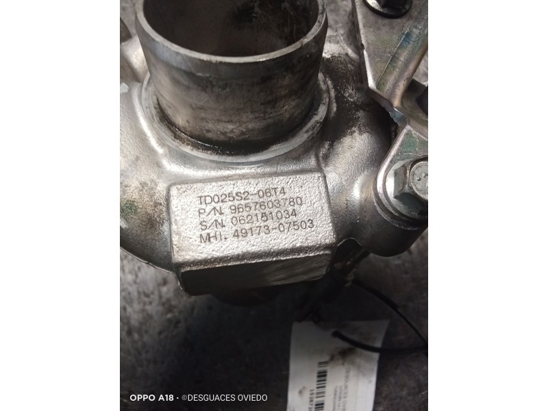 Recambio de turbocompresor para citroën c4 i (lc_) 1.6 hdi referencia OEM IAM TD025S206T4 9657603780 4917307503
