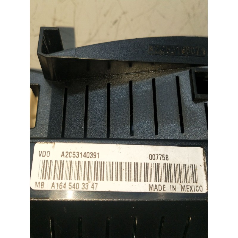 Recambio de cuadro instrumentos para mercedes-benz clase m (w164) 320 / 350 cdi (164.122) referencia OEM IAM A1645403347 A2C5314