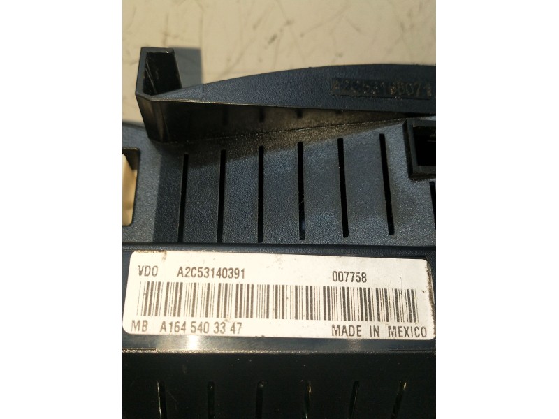 Recambio de cuadro instrumentos para mercedes-benz clase m (w164) 320 / 350 cdi (164.122) referencia OEM IAM A1645403347 A2C5314