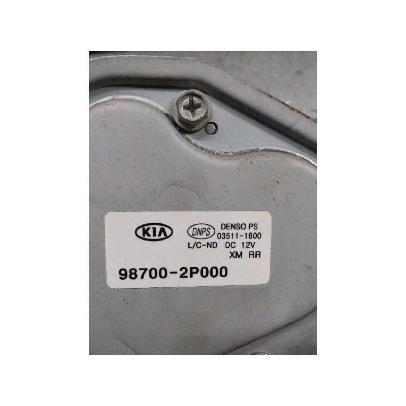 Recambio de motor limpia trasero para kia sorento 2.2 crdi cat referencia OEM IAM 035111600 987002P000 