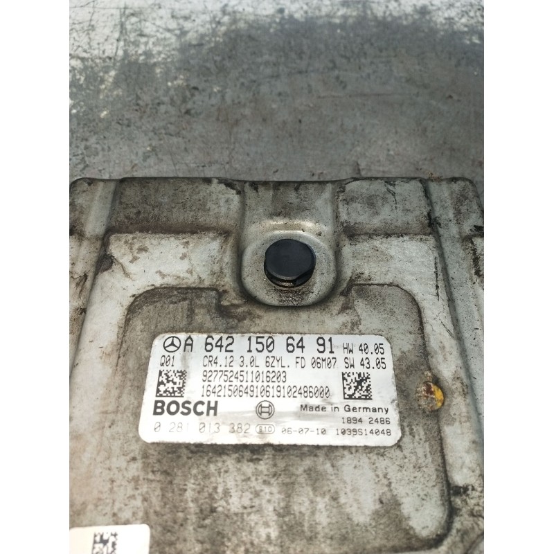 Recambio de centralita motor uce para mercedes-benz clase m (w164) 320 / 350 cdi (164.122) referencia OEM IAM A6421506491 028101