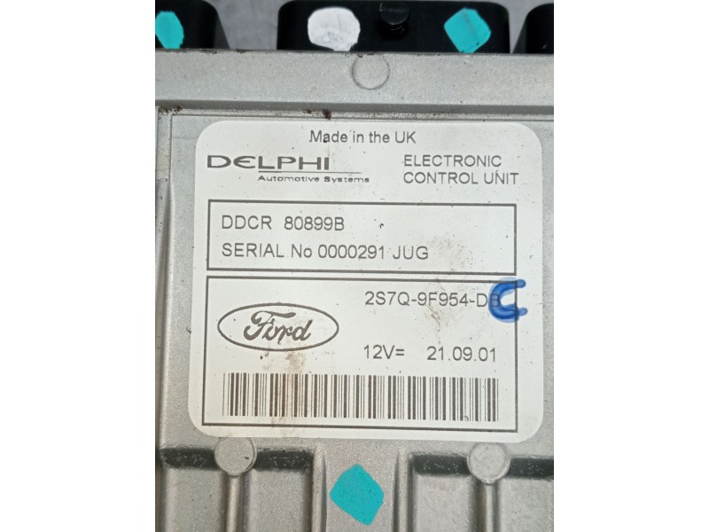 Recambio de centralita motor uce para ford mondeo iii sedán (b4y) 2.0 tdci referencia OEM IAM 2S7Q9F954DB  