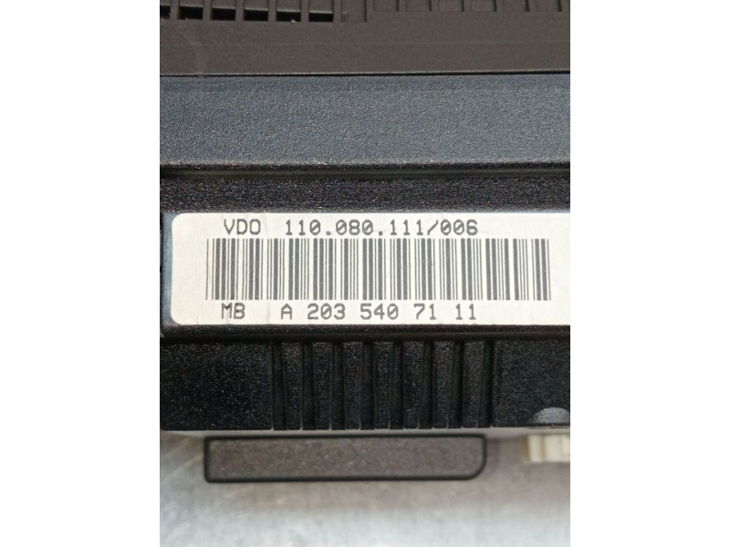 Recambio de cuadro instrumentos para mercedes-benz clase c (w203) c 270 cdi (203.016) referencia OEM IAM A2035407111 110080111 