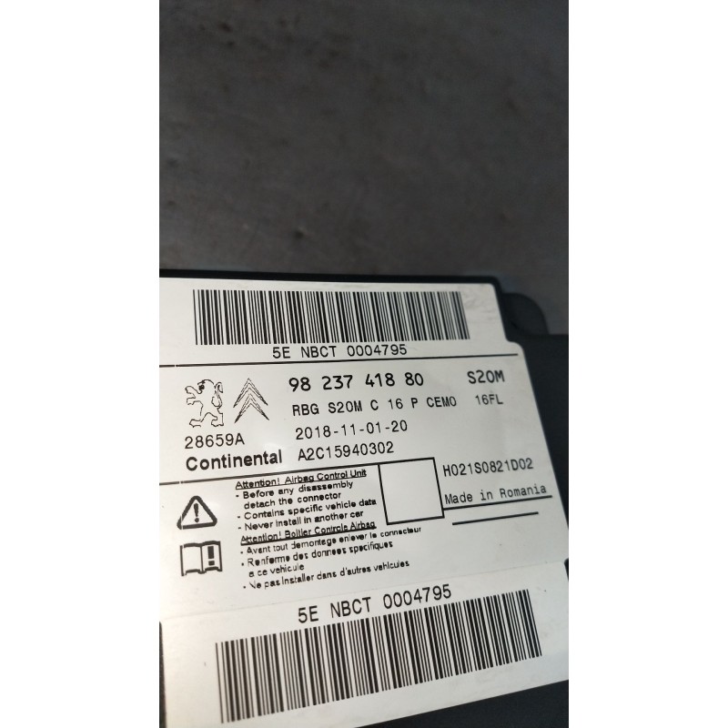 Recambio de modulo electronico para citroën c5 aircross (ac_, aj_, ar_, a4_) 2.0 bluehdi 180 (ajehzr) referencia OEM IAM 9823741