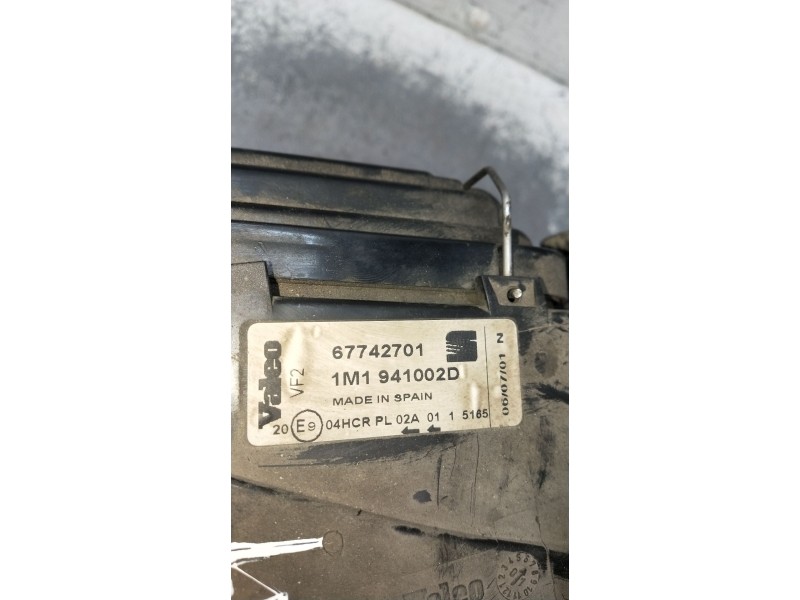 Recambio de faro derecho para seat leon (1m1) 1.9 tdi referencia OEM IAM 1M1941002D 67742701 VER FOTOS