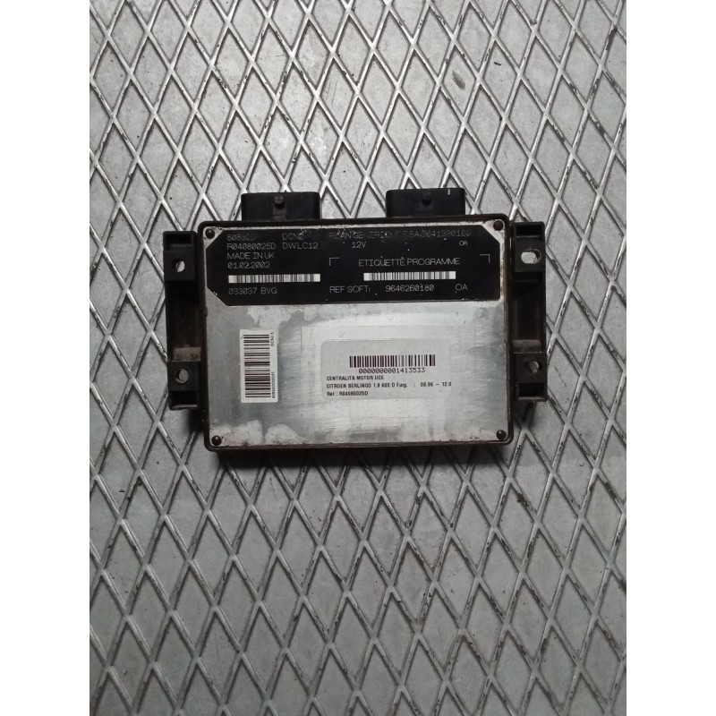Recambio de centralita motor uce para citroën berlingo 1.9 600 d furg. referencia OEM IAM R04080025D 9641390180 9646260180