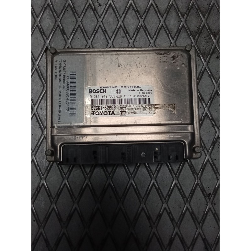 Recambio de centralita motor uce para toyota yaris (ncp1/nlp1/scp1) 1.4 d-4d linea luna referencia OEM IAM 0281010563 8966152200