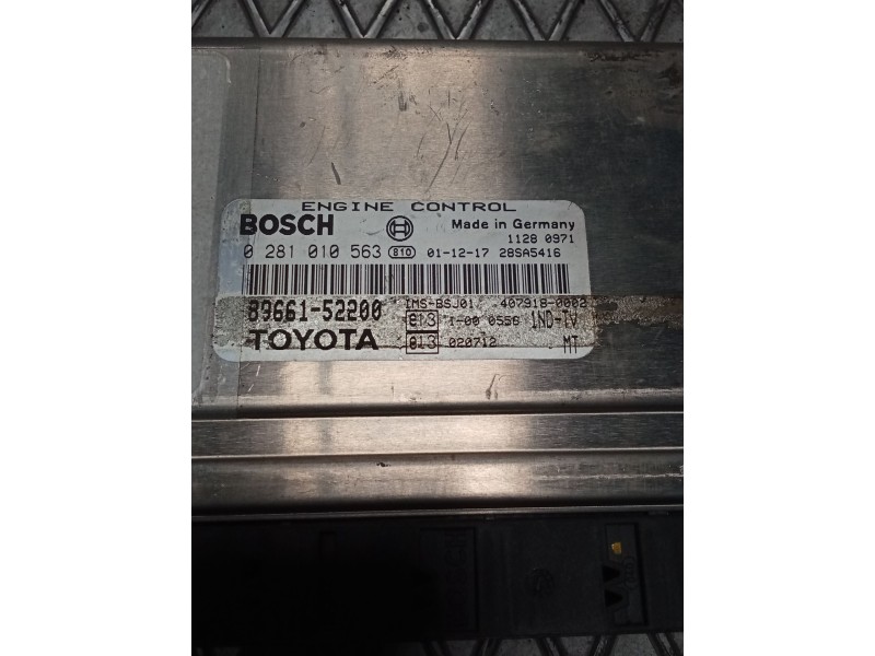 Recambio de centralita motor uce para toyota yaris (ncp1/nlp1/scp1) 1.4 d-4d linea luna referencia OEM IAM 0281010563 8966152200
