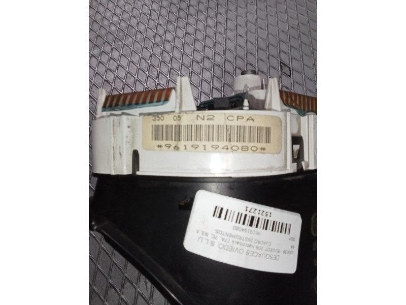 Recambio de cuadro instrumentos para peugeot 306 hatchback (7a, 7c, n3, n5) 1.9 d referencia OEM IAM 9619194080  09033502031