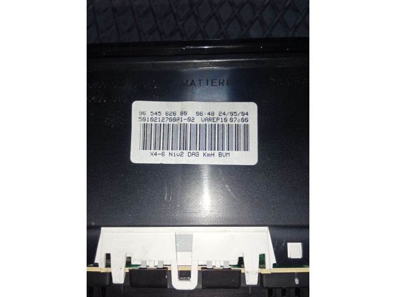 Recambio de cuadro instrumentos para citroën c5 berlina exclusive referencia OEM IAM 9654562680 50102127009102 X46 NIV2 DAG