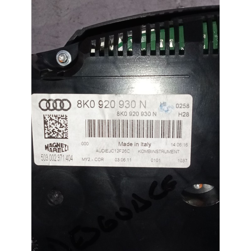 Recambio de cuadro instrumentos para audi a4 ber. (b8) 2.0 16v tdi referencia OEM IAM 8K0920930N 503002371404 