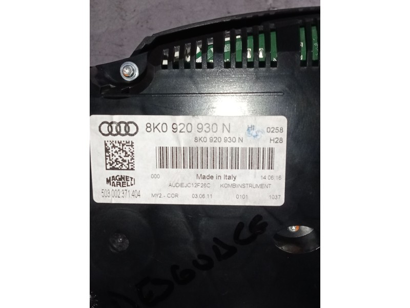 Recambio de cuadro instrumentos para audi a4 ber. (b8) 2.0 16v tdi referencia OEM IAM 8K0920930N 503002371404 